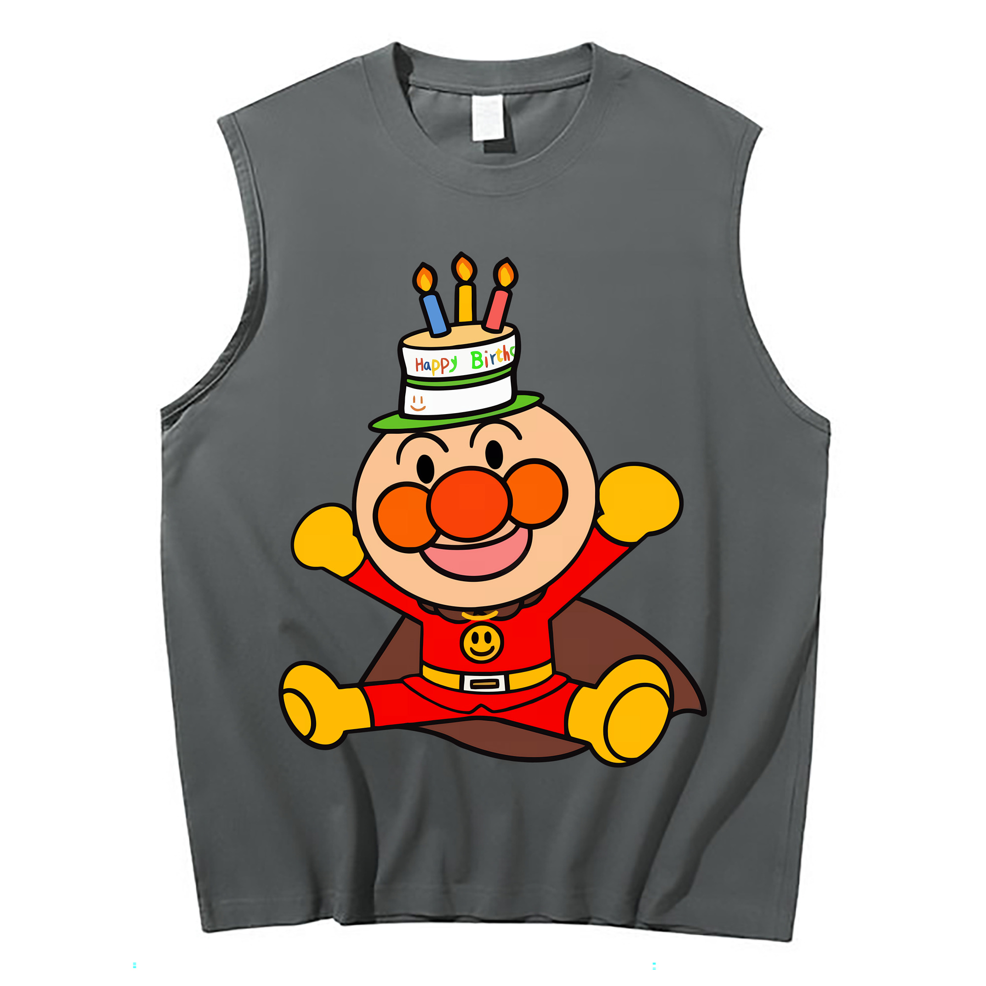 （画像用） アンパンマン Anpanman コットン100％タンクトップ（フロントプリント）